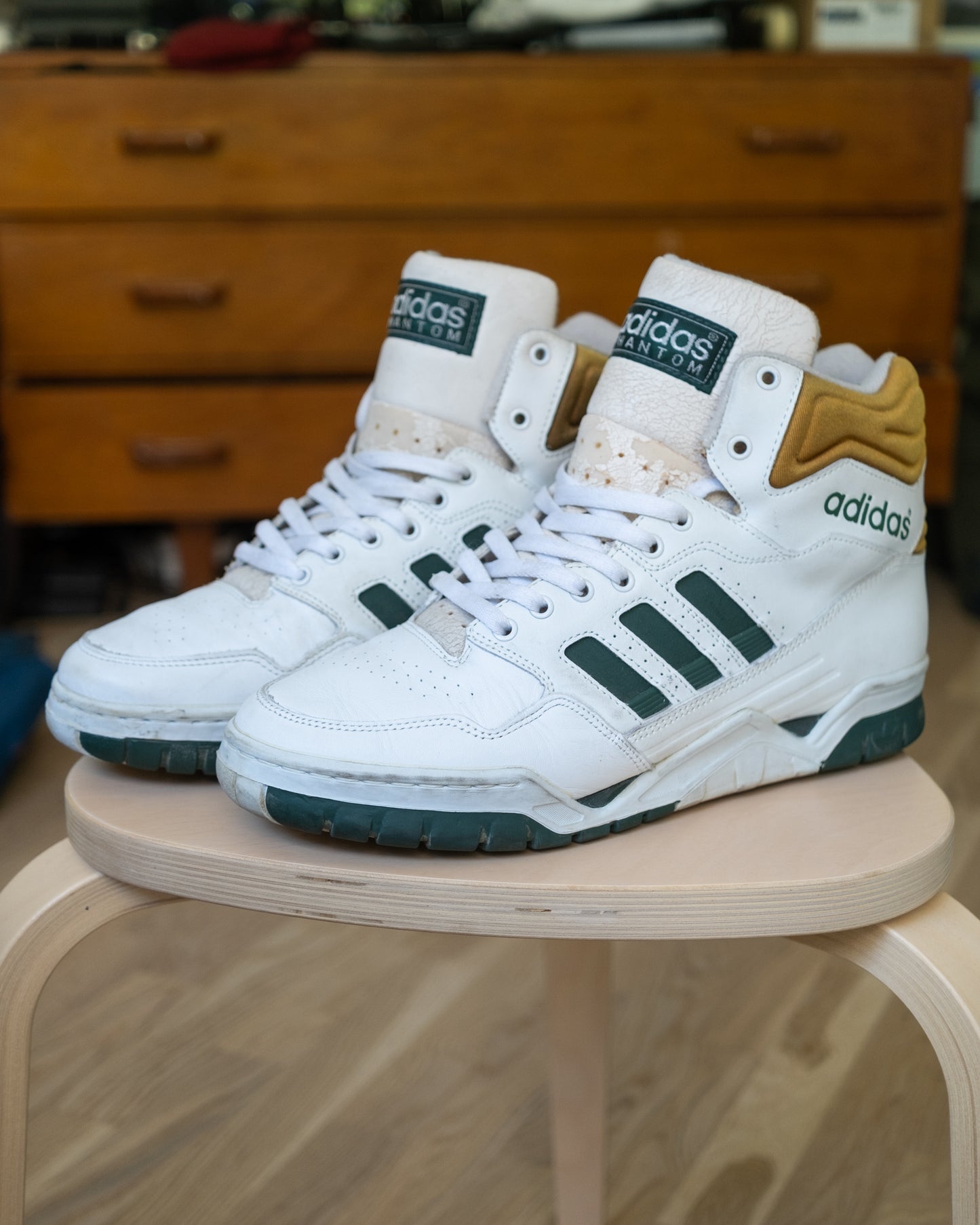 Adidas Phantom Hi White/Green 1992 Deadstock Size US 11