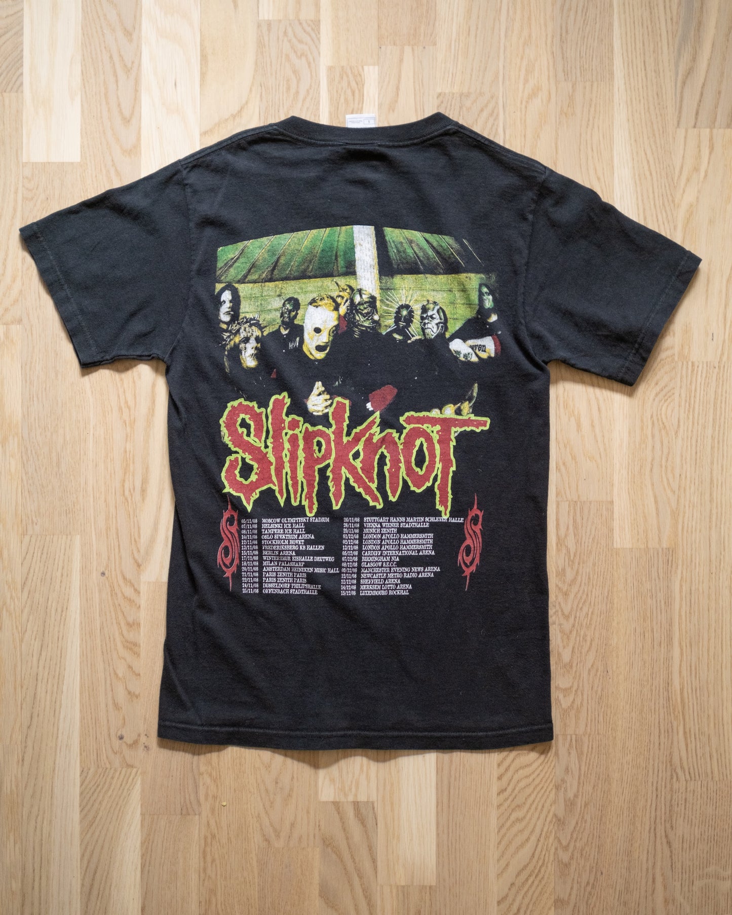 Slipknot All Hope Is Gone 2008 European Tour T-Shirt Size S