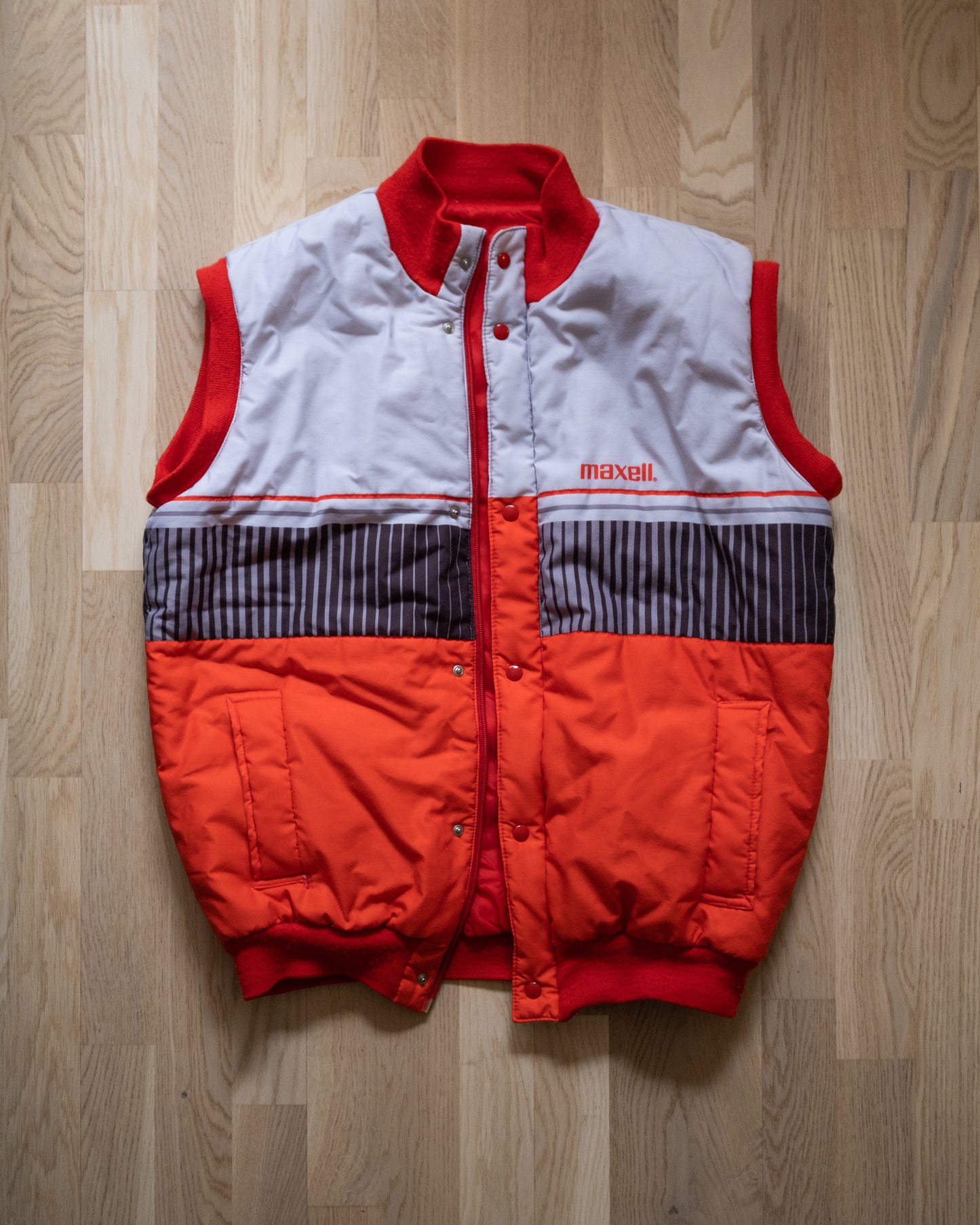 Maxell Vintage Insulated Vest Made in Italy Size L