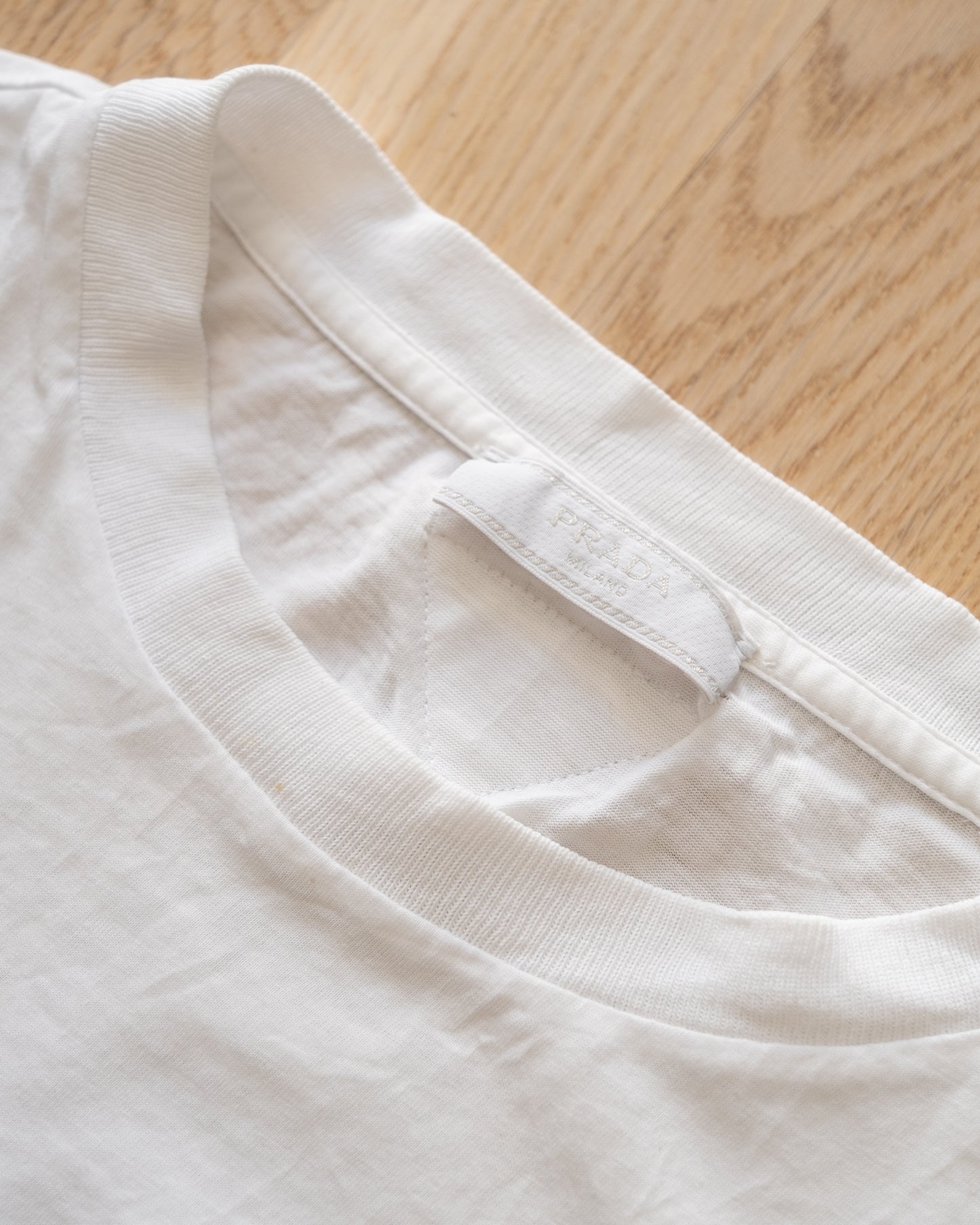 Prada Vintage Cotton Jersey T-Shirt Size L