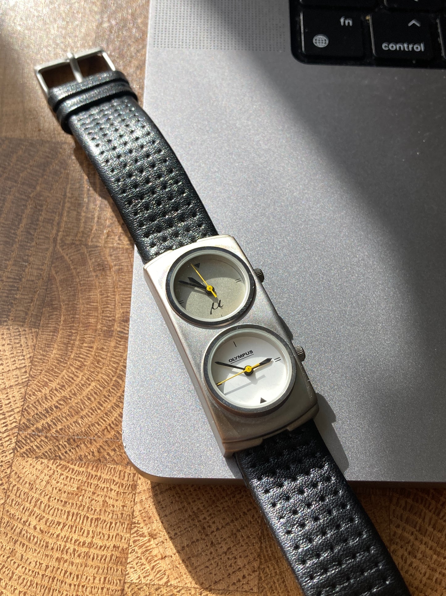 Olympus Mju μ Quartz Dual Time Watch